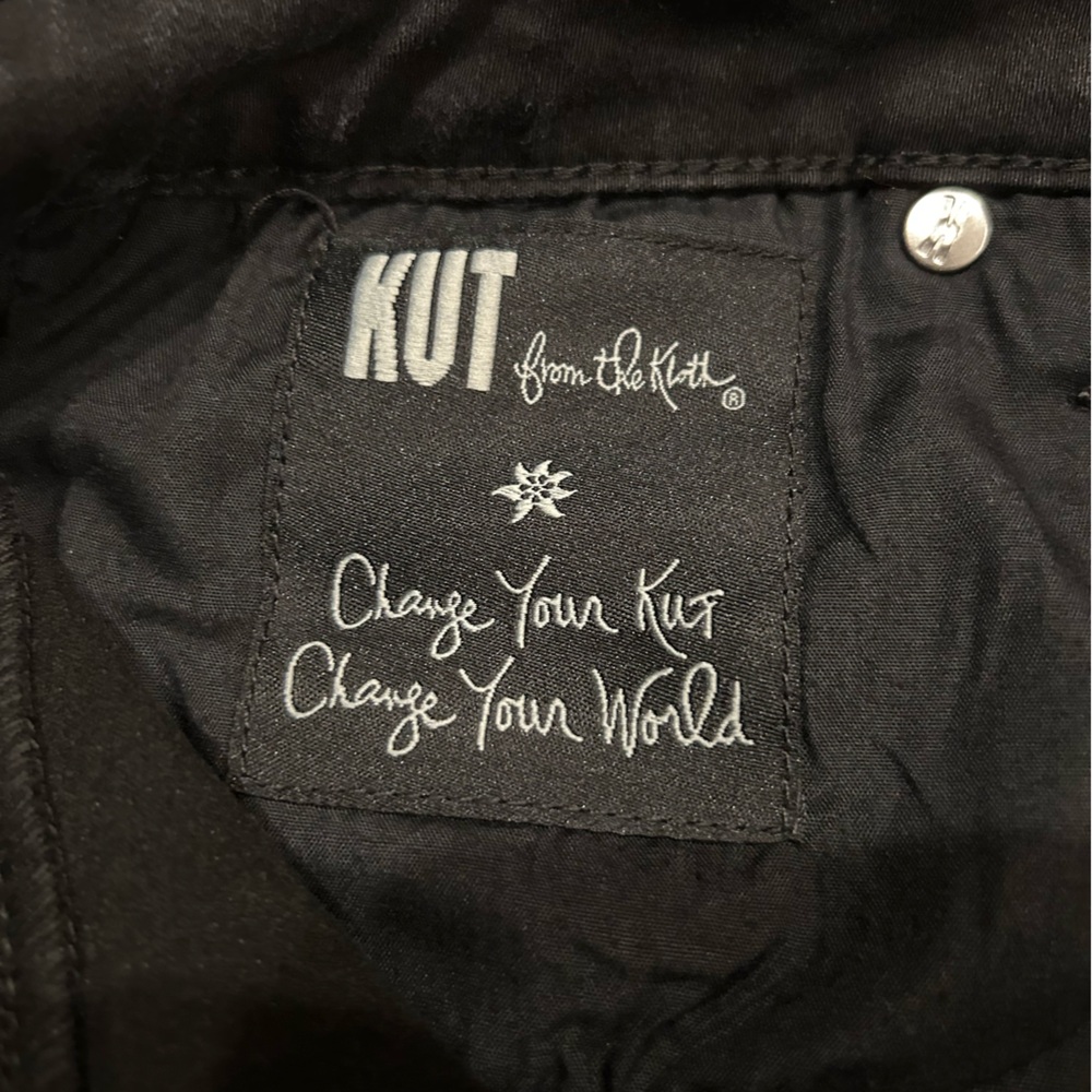 Kut from the Kloth Black Straight Leg Jeans - Picture 4 of 8